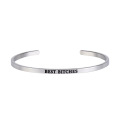 Fashion Stainless Steel Jewelry Bracelet Hot Style Silver Jewelry Inspirational Mother Thanksgiving Christmas Gift Customization